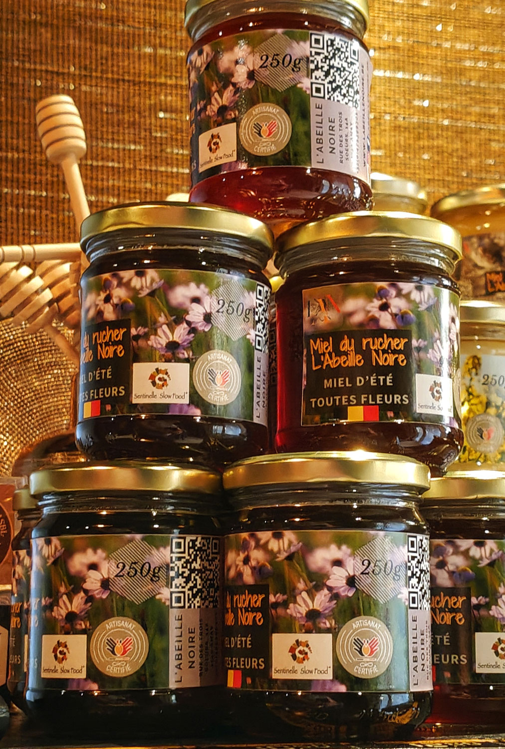 Miel d’été toutes fleurs - Abeille noire belge - Promo 250 g