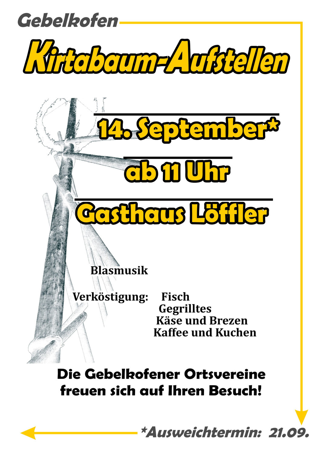 Kirtabaum-Aufstellen 2025