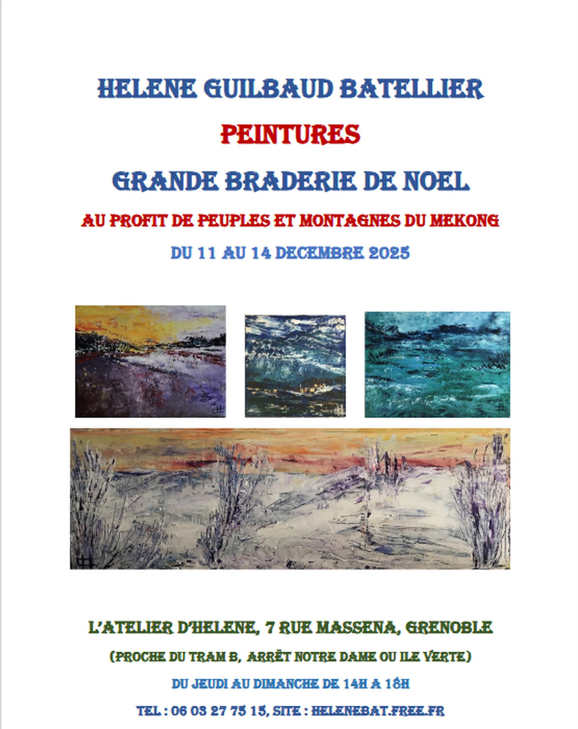 Expo Hélène Batellier 11-14 dec 2025
