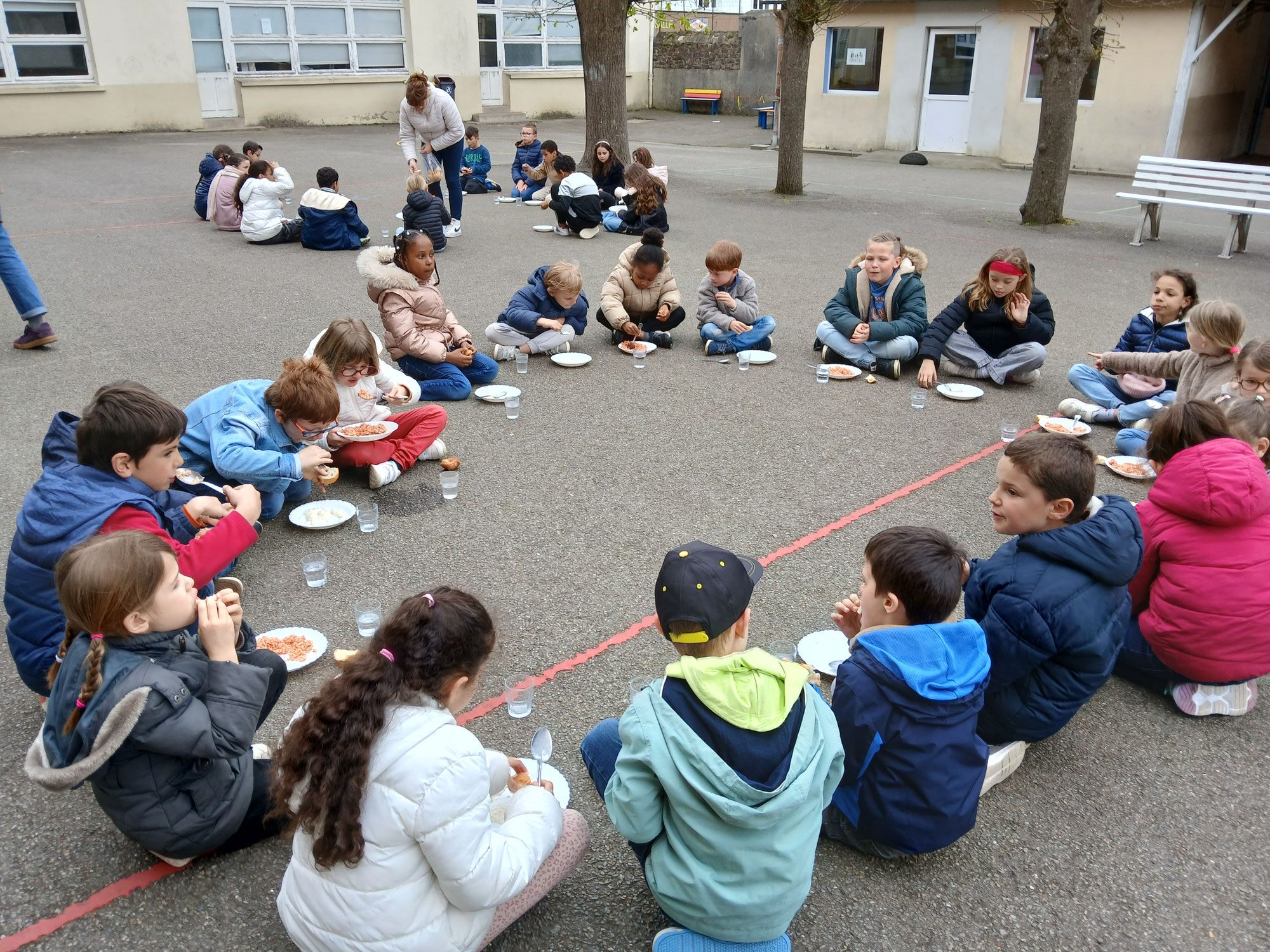Bol de riz pour le primaire