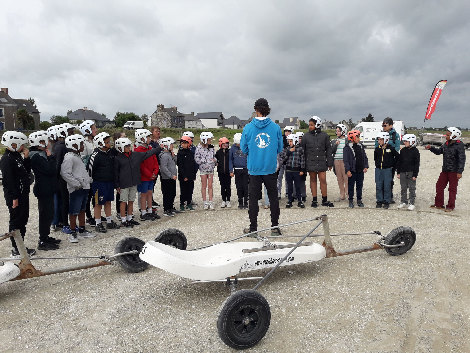 CM2 Char à voile et randonée dans la baie du Mont St Miche