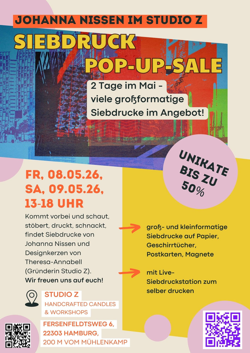 Pop-Up-Sale im Studio Z!
