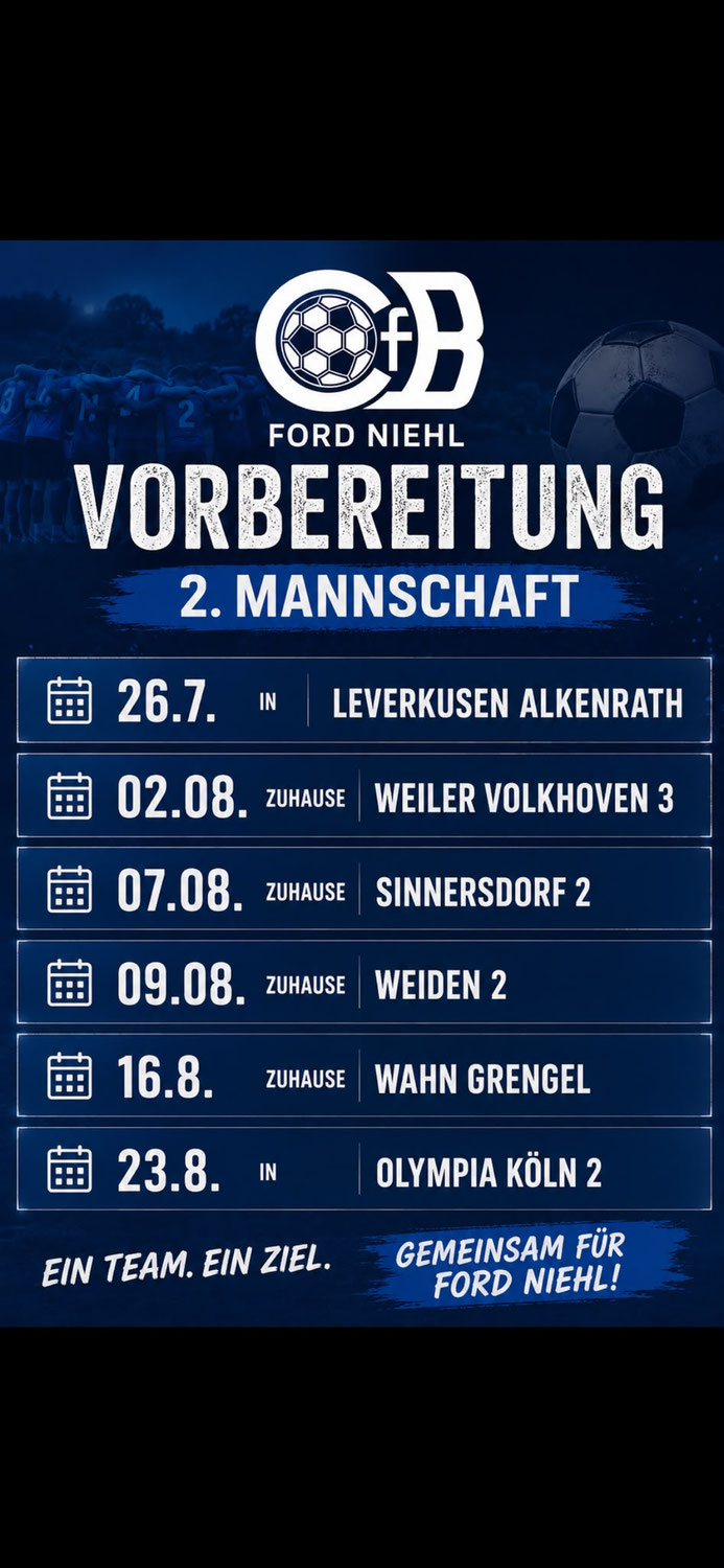 Spielplan der 2.Mannschaft