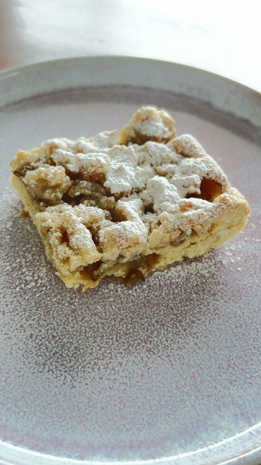 Rhabarber Streuselkuchen