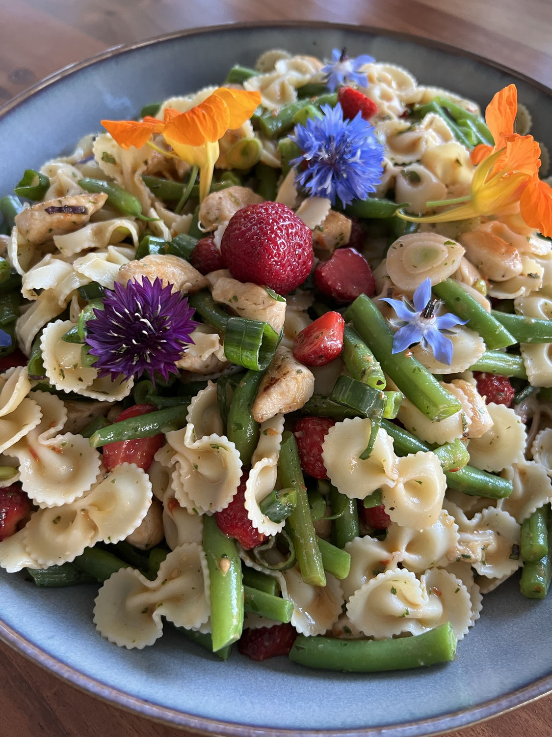 Nudelsalat mit Huhn