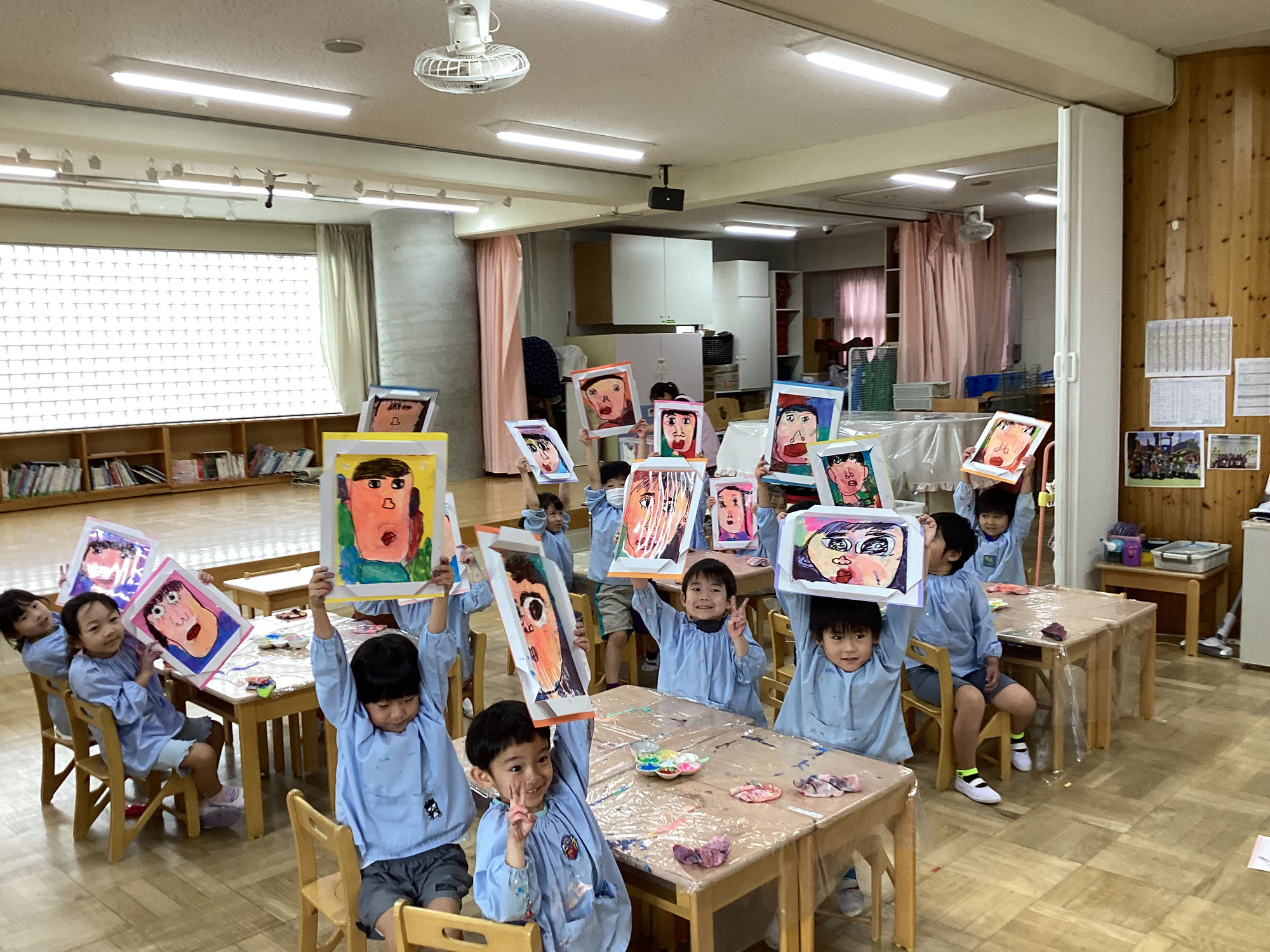 さくら組の絵画指導