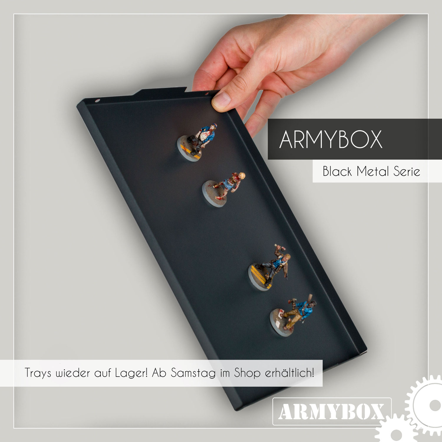 ARMYBOX Black Metal Trays auf Lager!