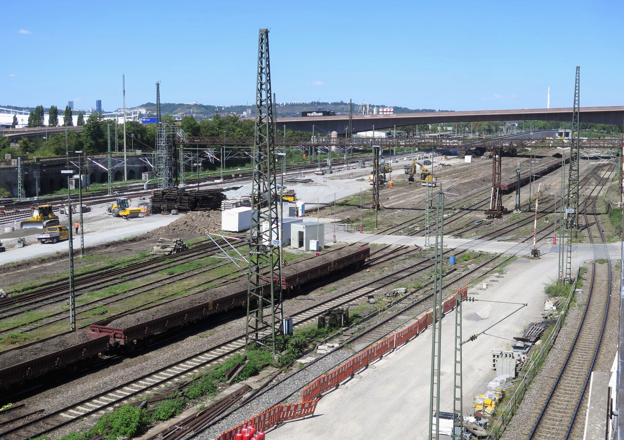 Baustart am Abstellbahnhof in Stuttgart-Untertürkheim