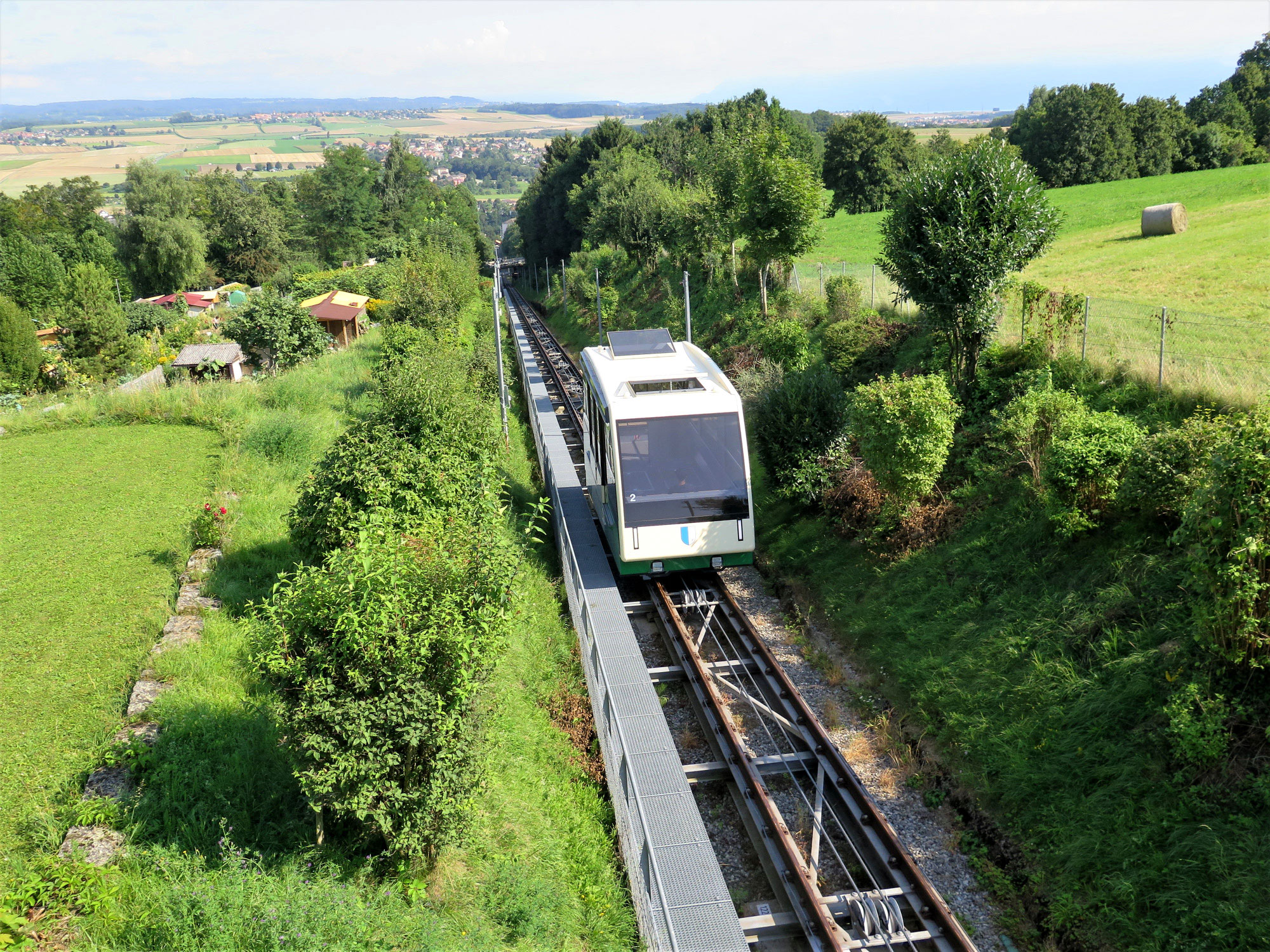 Standseilbahn Cossonay - Penthalaz nach Modernisierung wieder in Betrieb