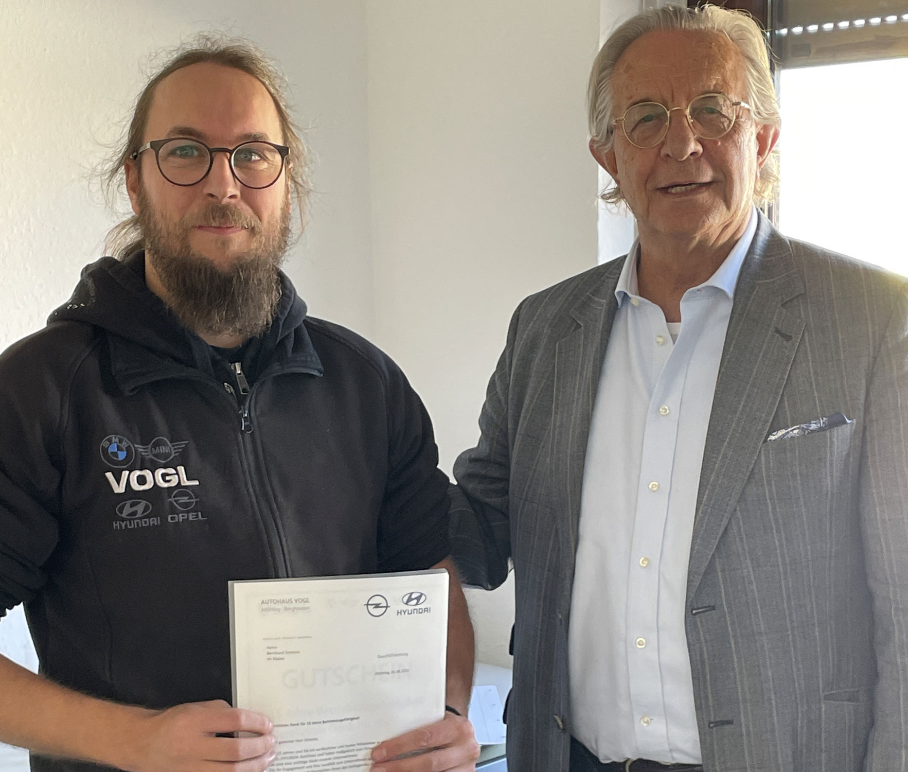 Bernhard Simonis feiert 15-jähriges Jubiläum im Team VOGL!