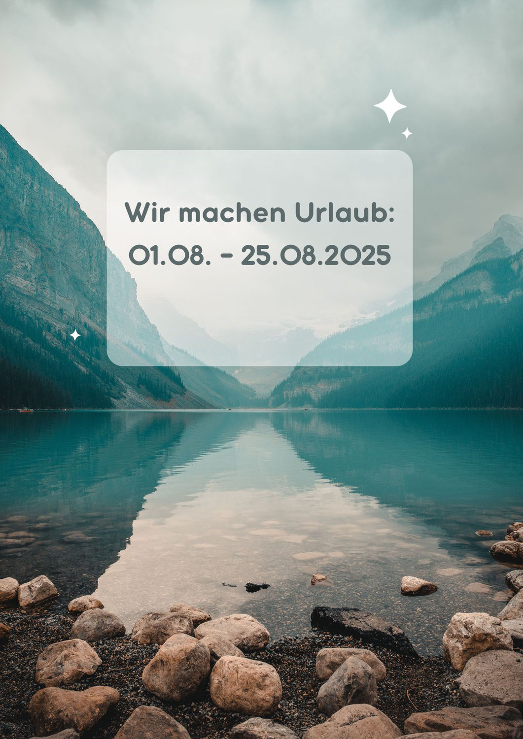 Betriebsurlaub: 01.08. - 25.08.2025