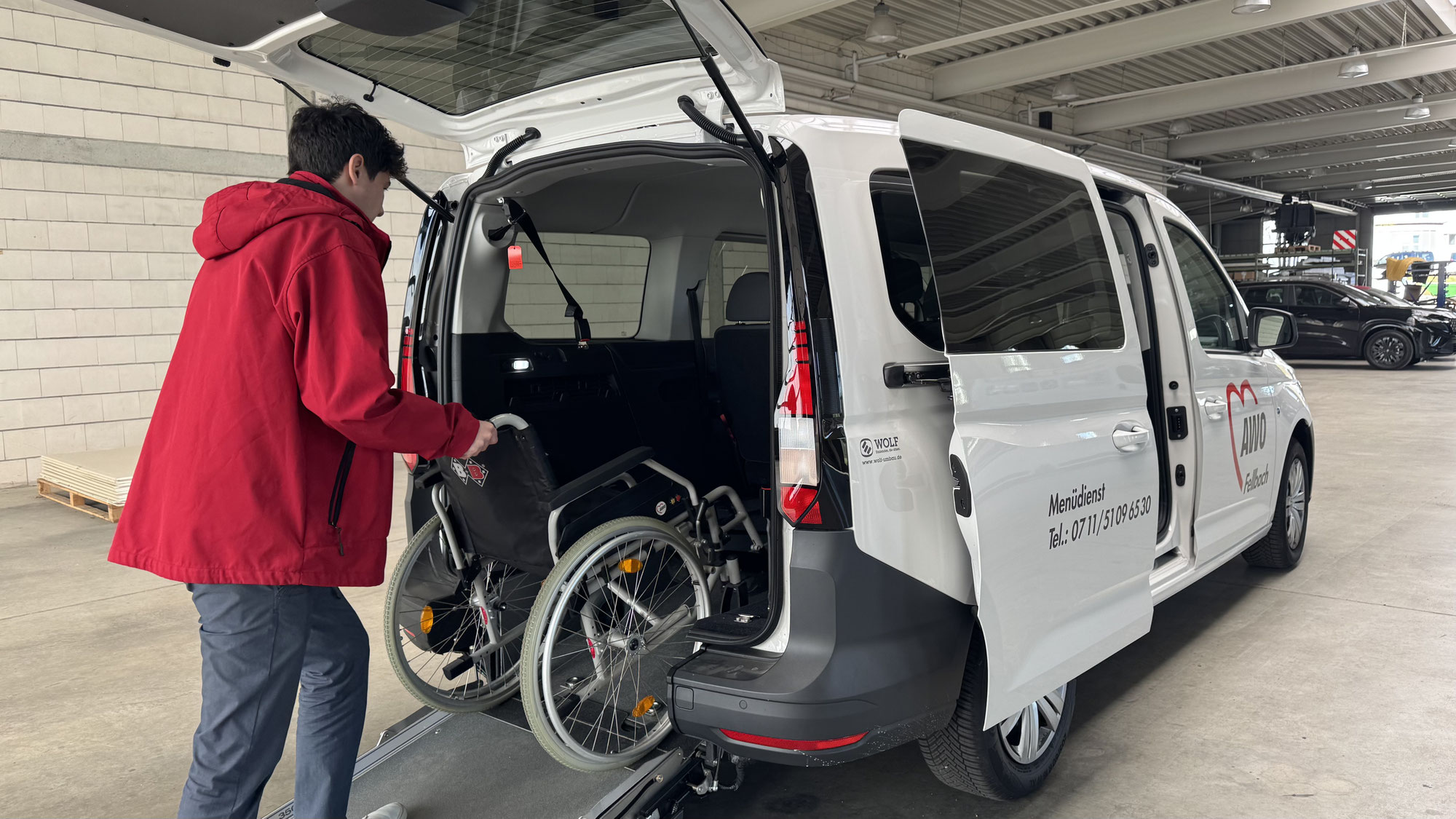 Schulung für das neue Rollimobil