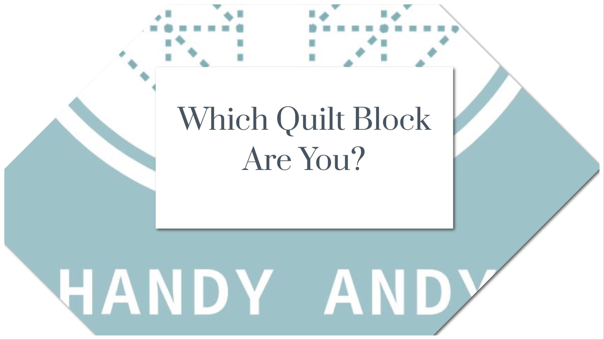 Quilt Block Quiz