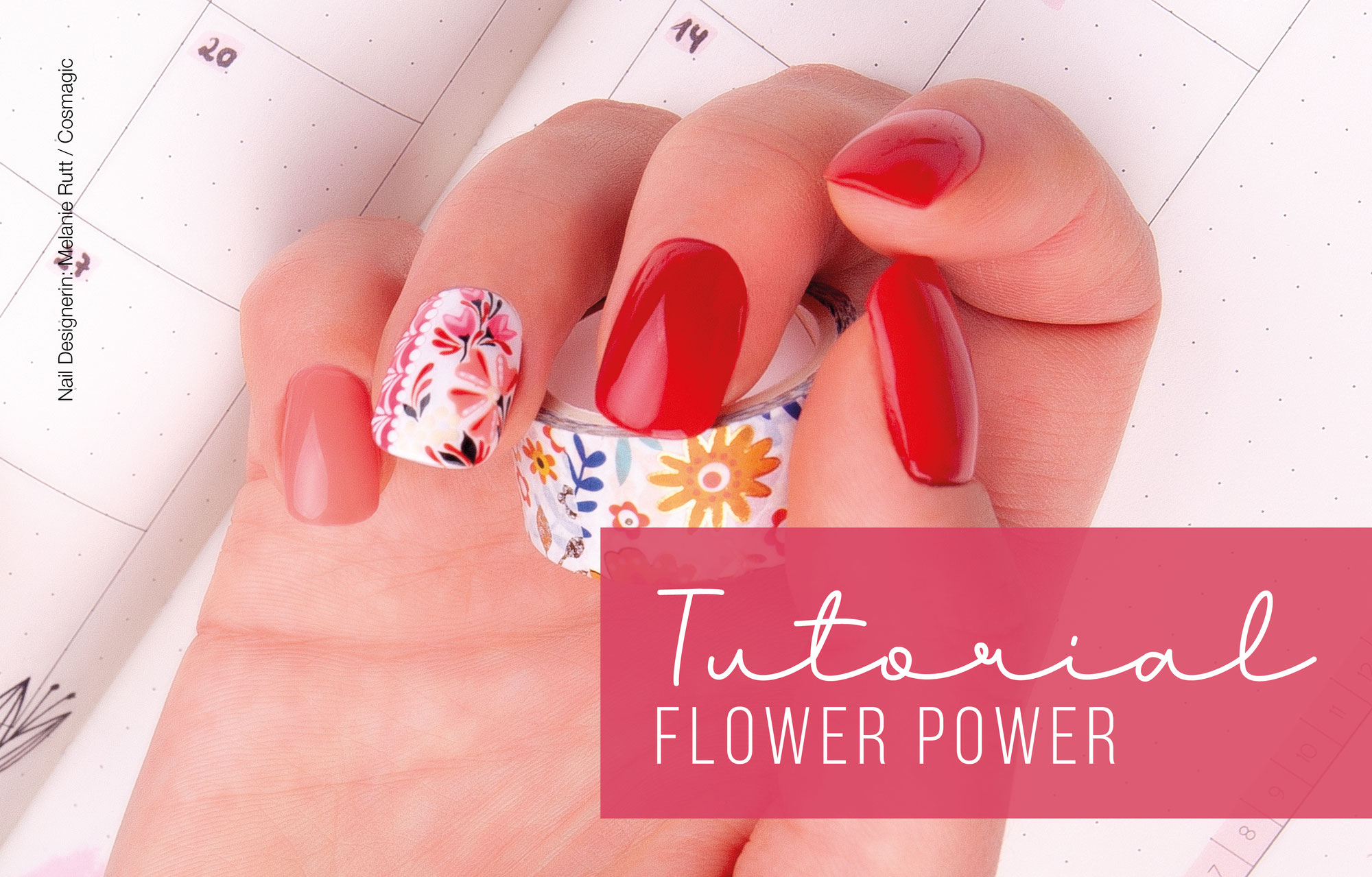 Nail Art Flower Power