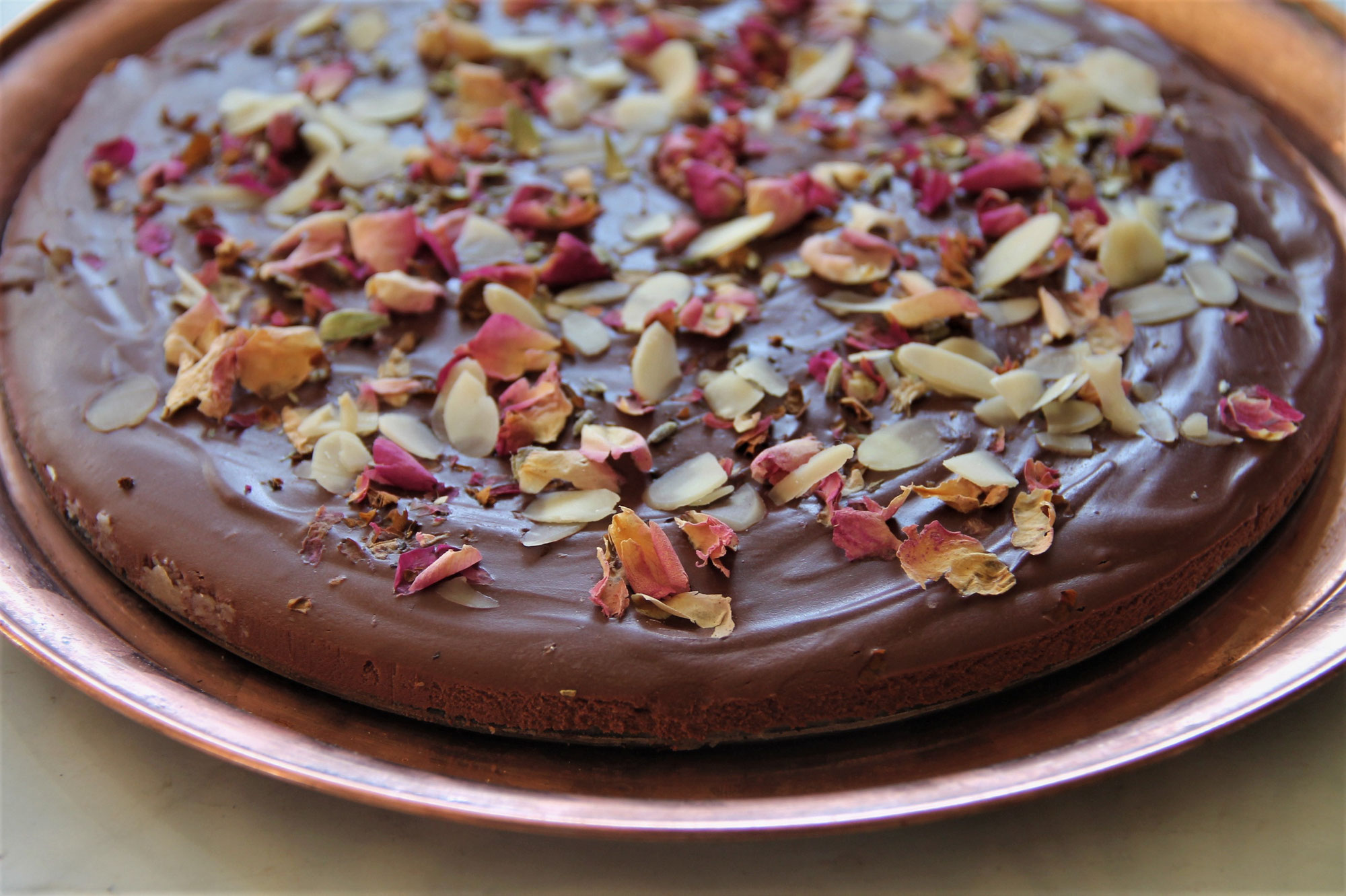 Tarte Saint-Valentin à la rose