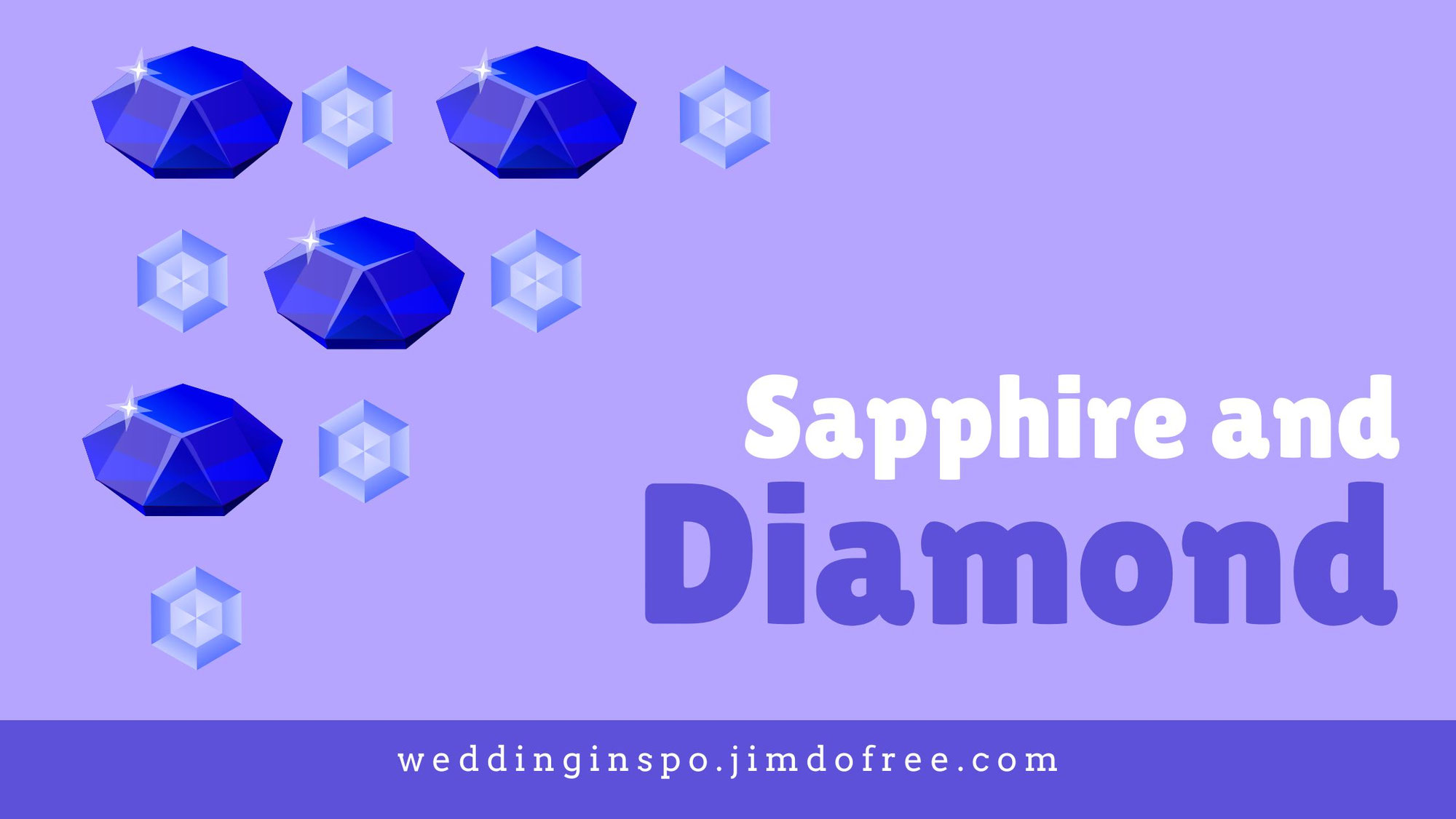 Radiant Gems, Endless Love: Sapphire and Diamond Wedding Bands