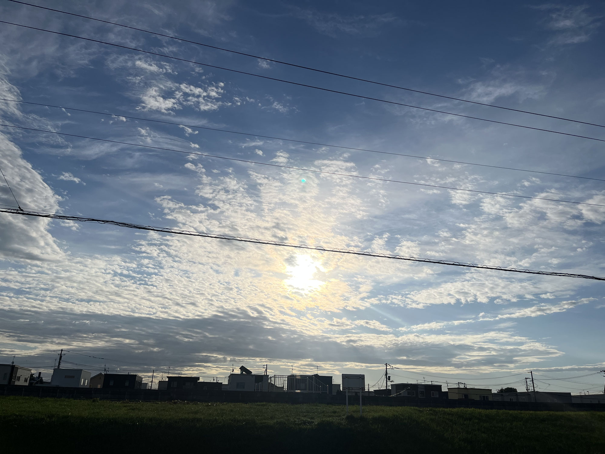 秋のお彼岸の空