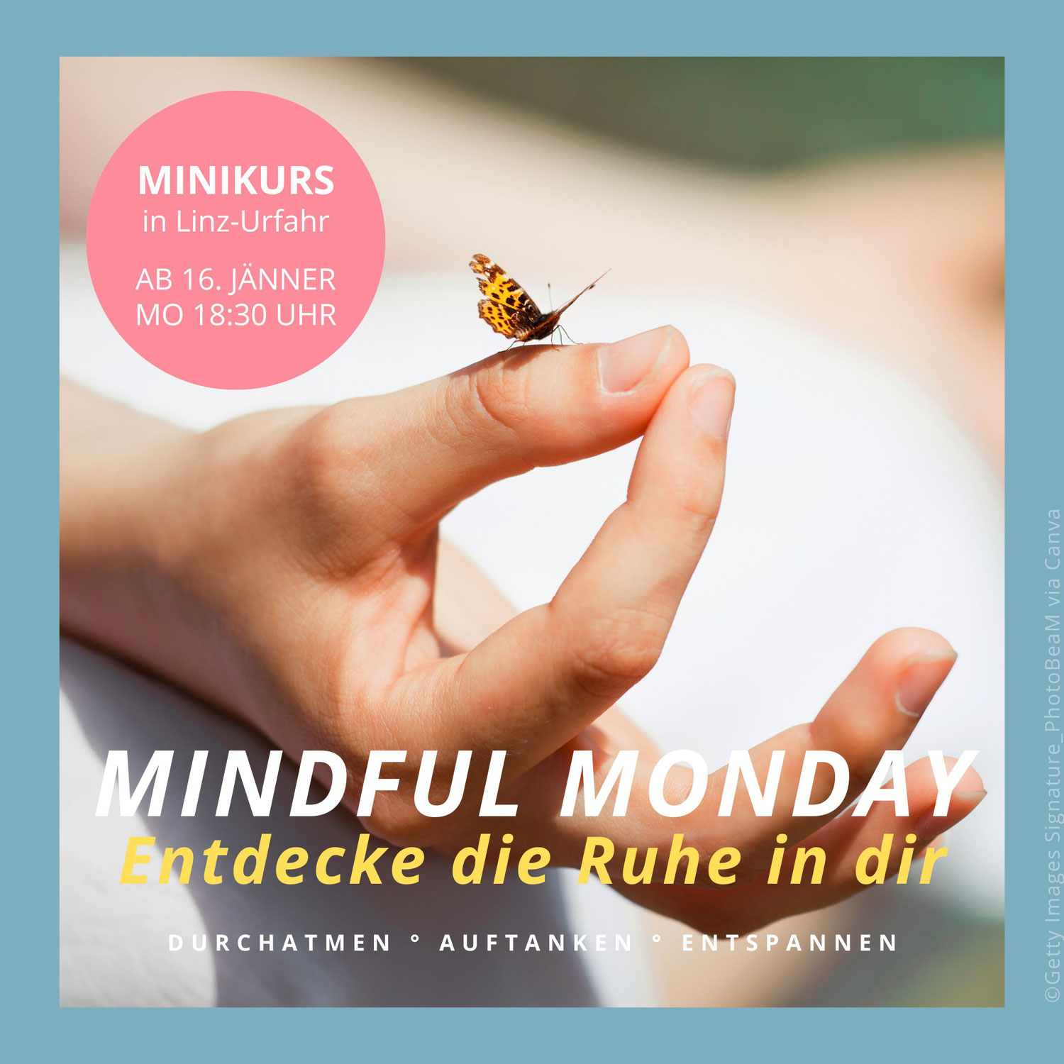 MINDFUL MONDAY – Entdecke die Ruhe in dir | Jännerkurs