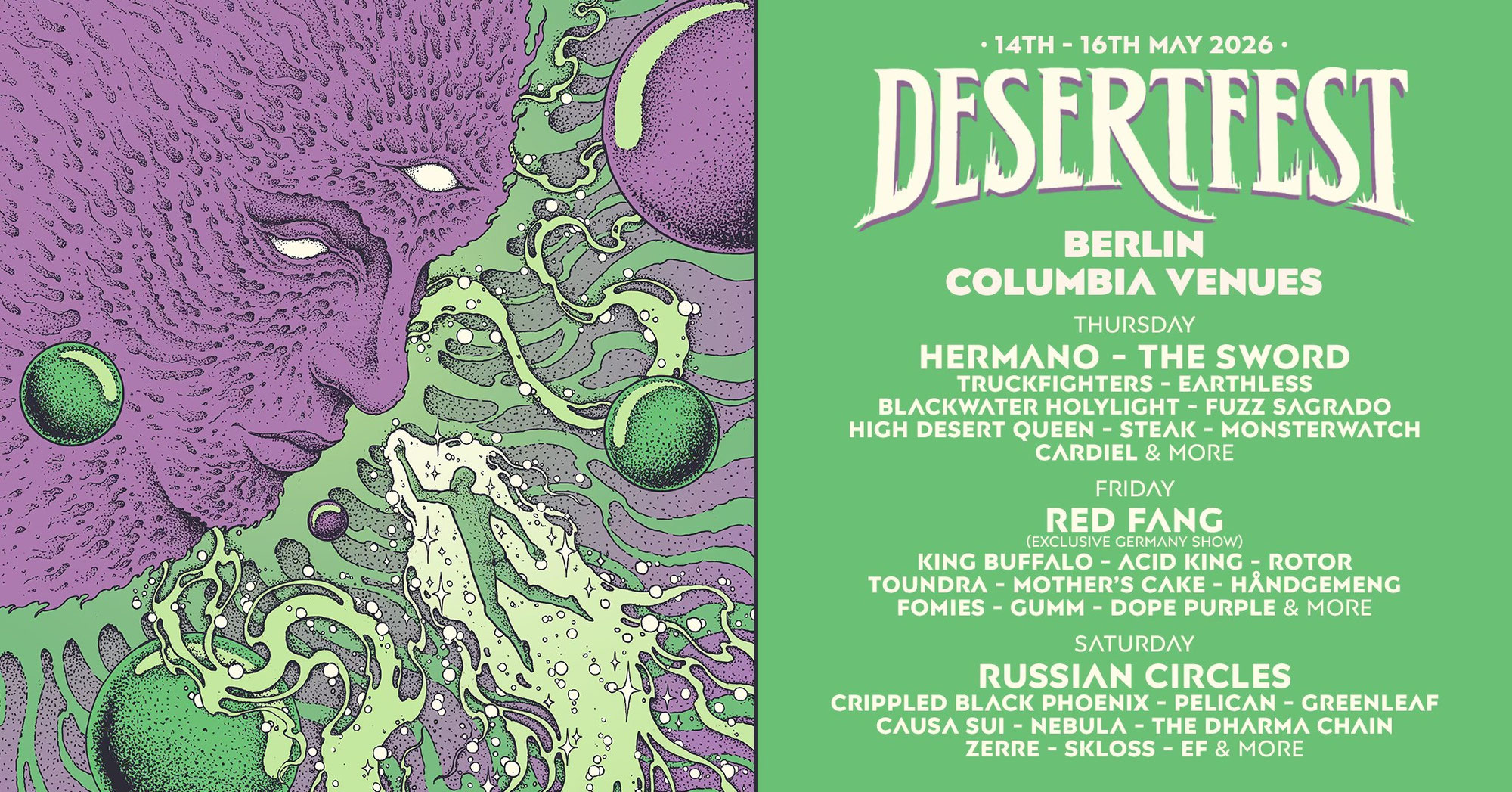 DESERTFEST BERLIN announces new band names for 2026