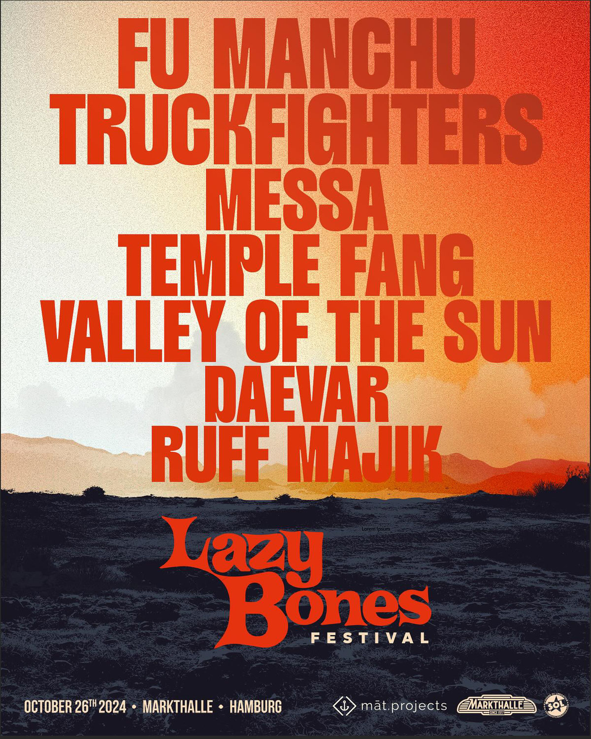 Lazy Bones Festival´s Line-up is complete