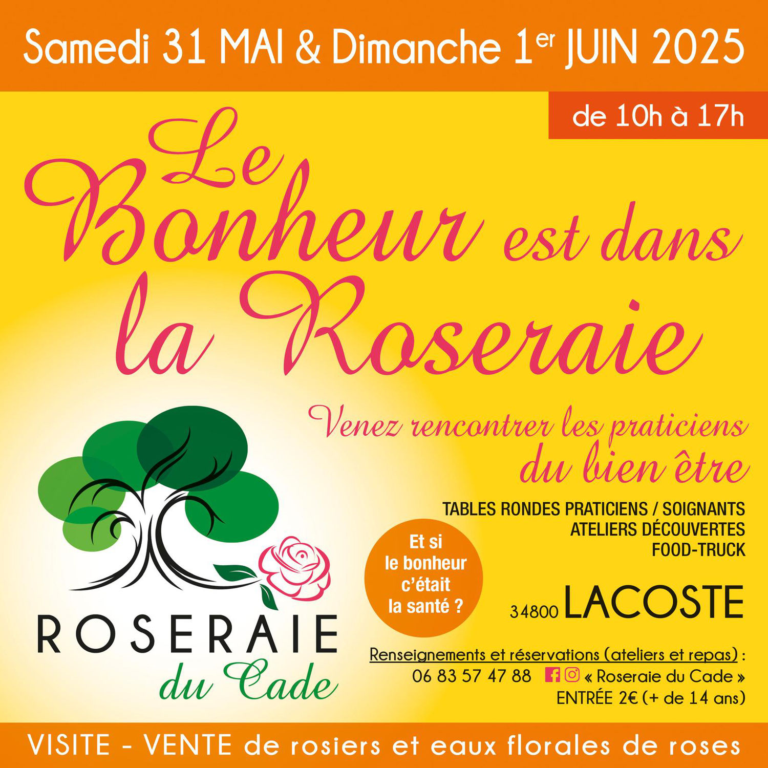 Le Bonheur est dans la Roseraie