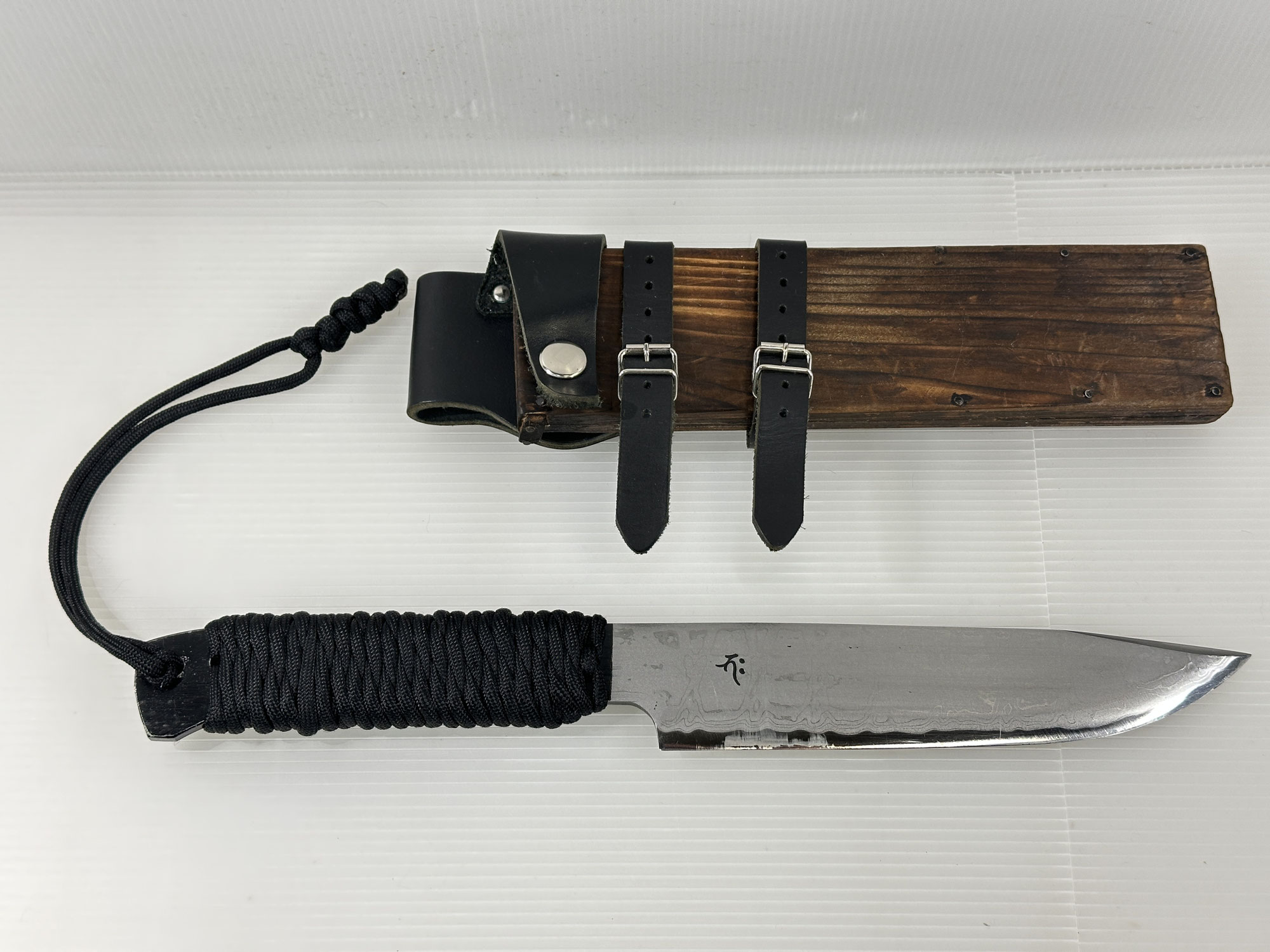 【買取実績｜ナイフ買取】鞘付 秋友義彦鍛造所 レッドオルカ 剣鉈