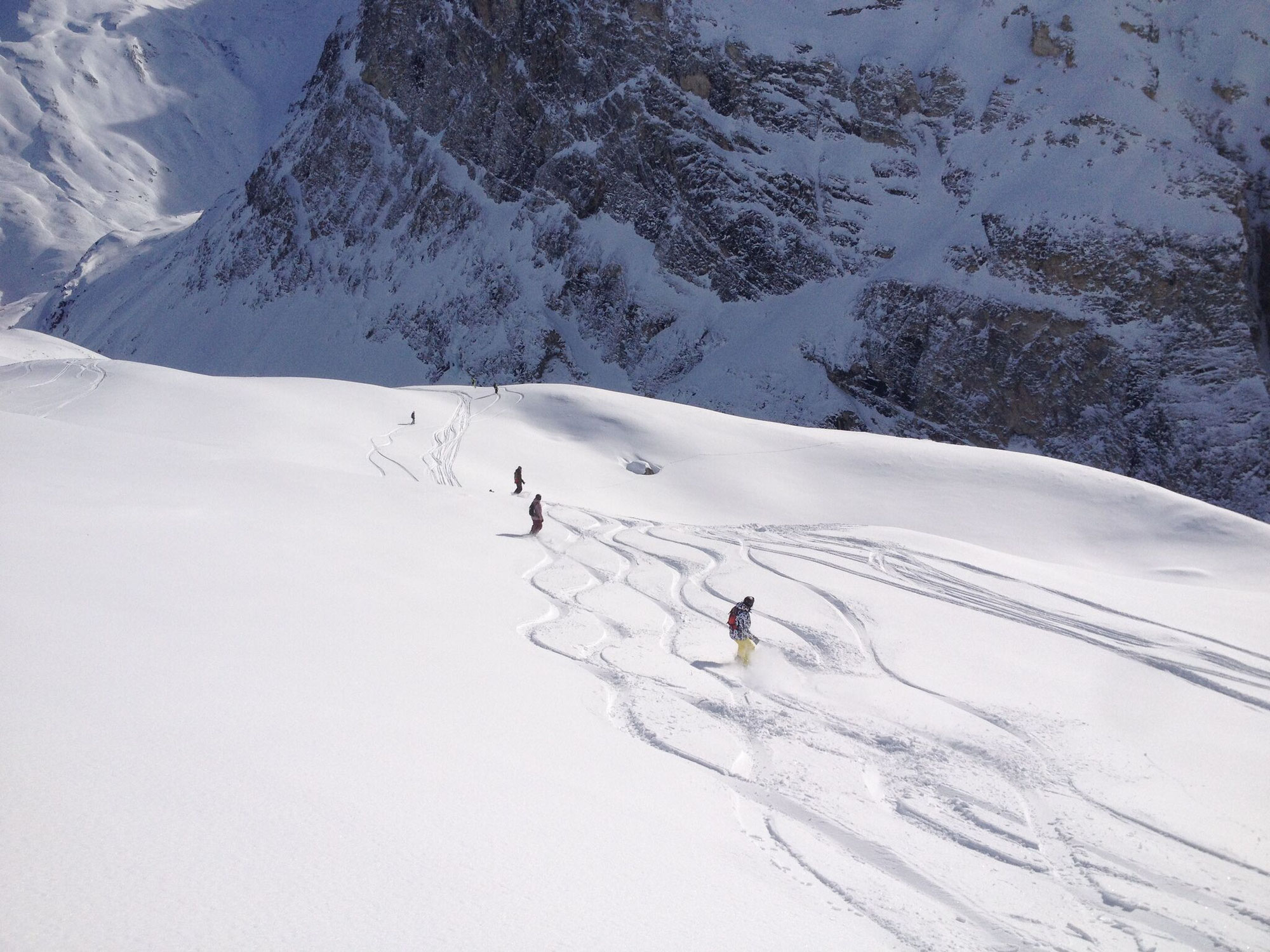 The Team of the snowboard school Val d'Isere snowboard school val d