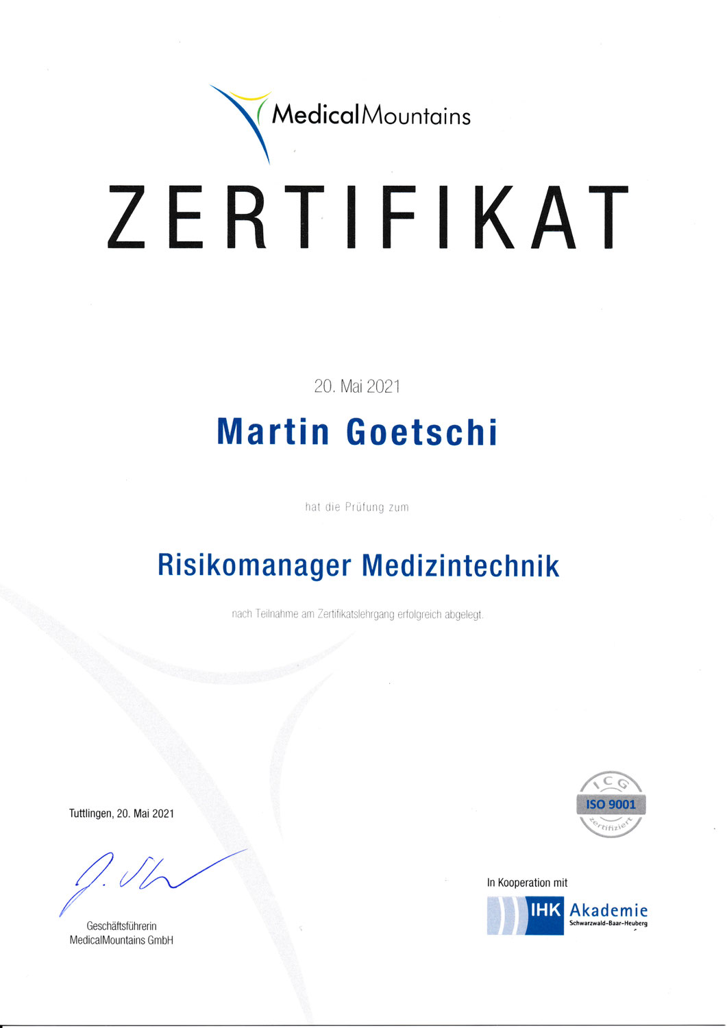 Risk Manager Medical Devices