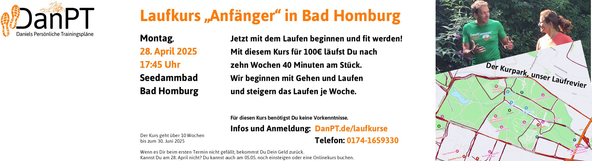 In eigener Sache! Laufkurs in Bad Homburg