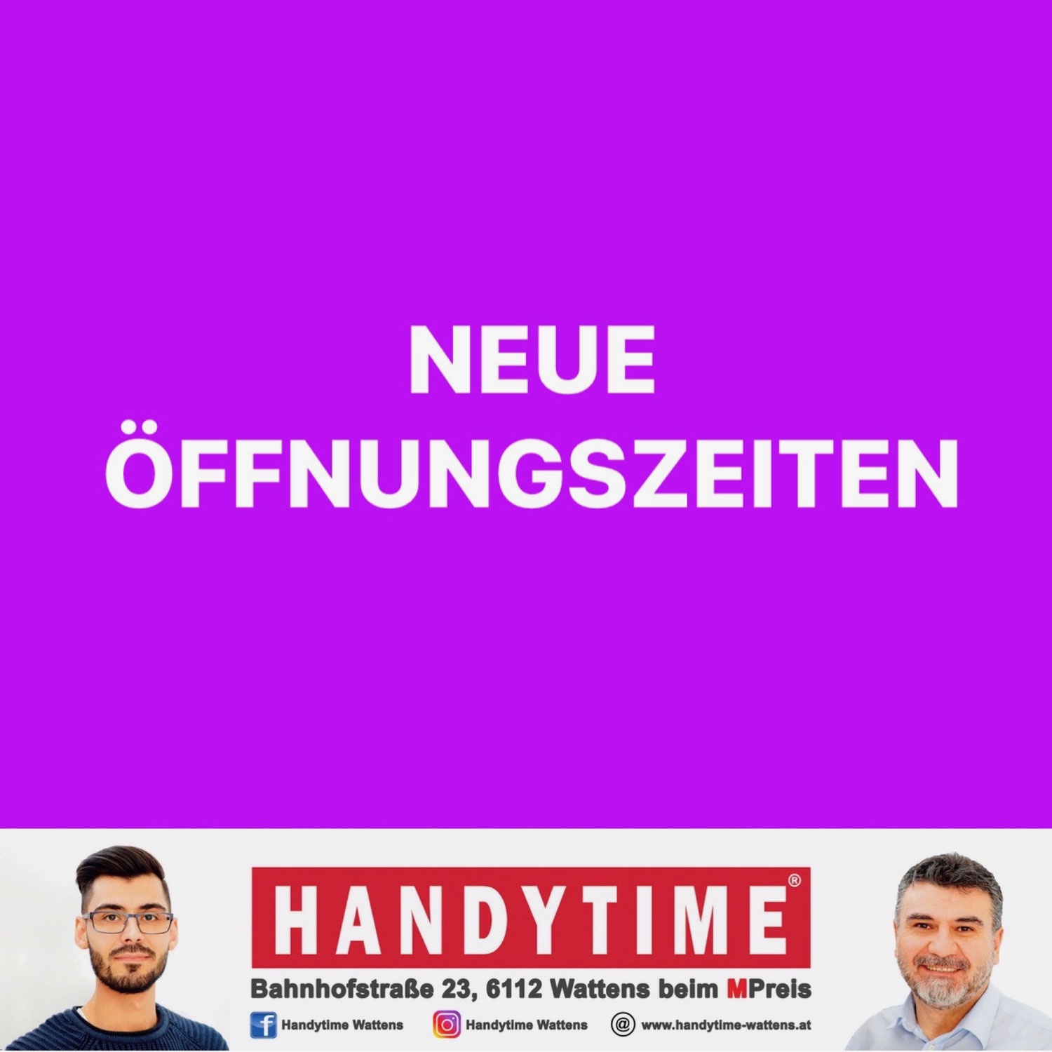 Neue Öffnungszeiten