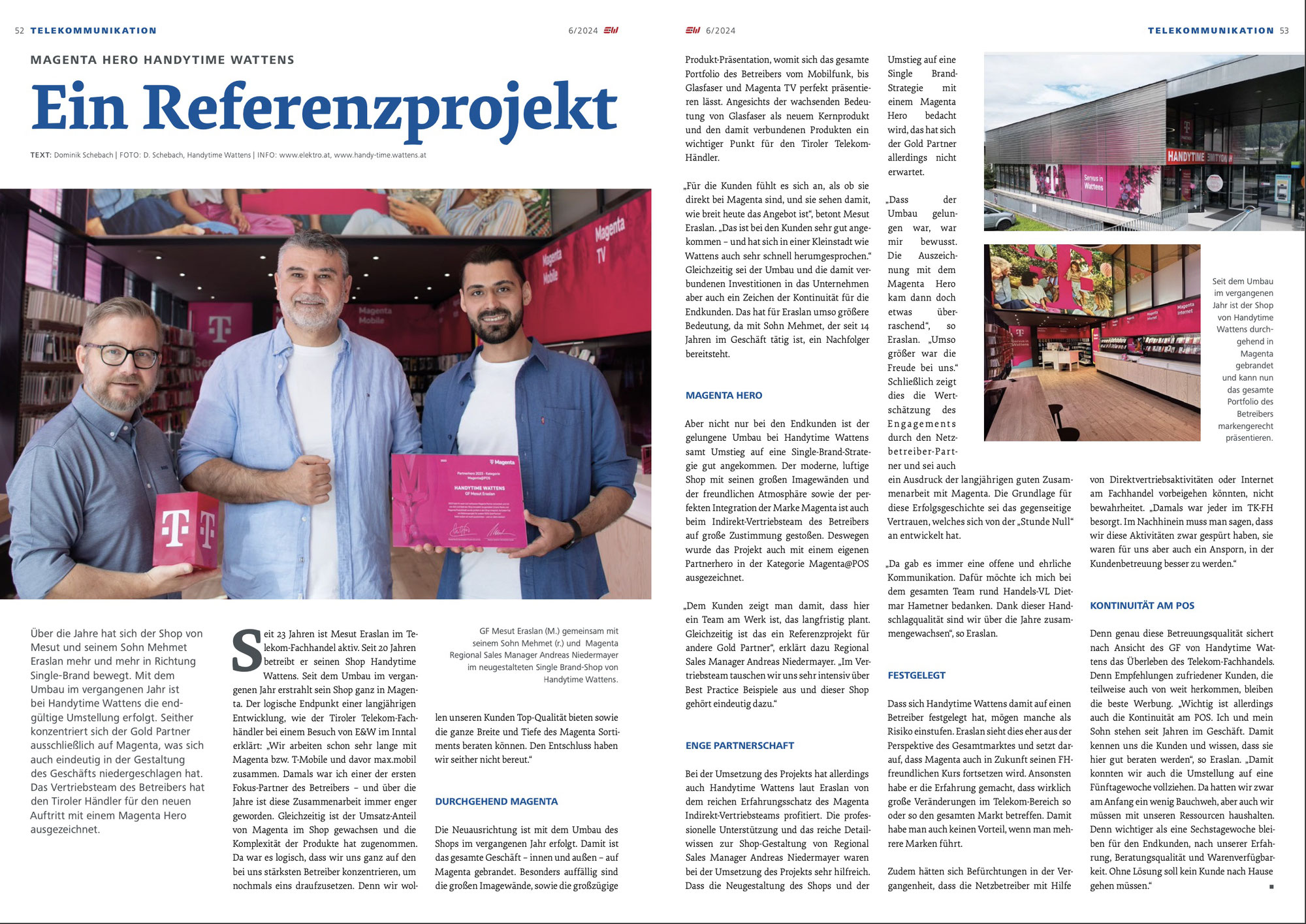 Interview in der E&W Fachzeitschrift Ausgabe 06/24