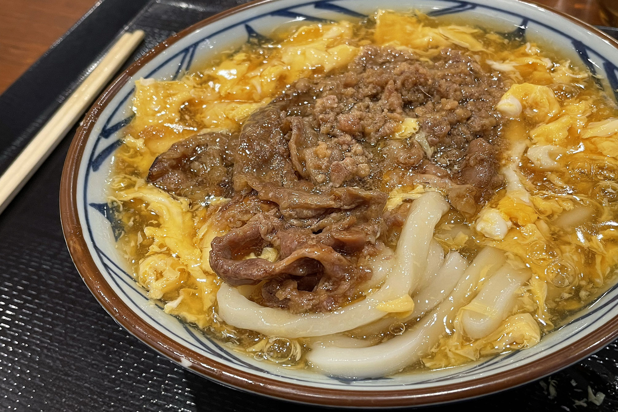 肉重ねうどん