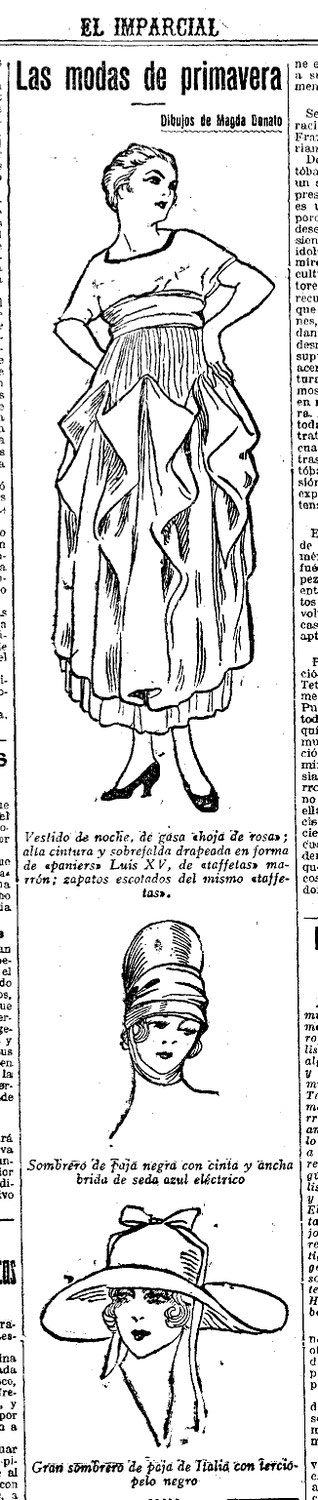 1917. Femeninas. Magda Donato: "Divagaciones sobre la moda"