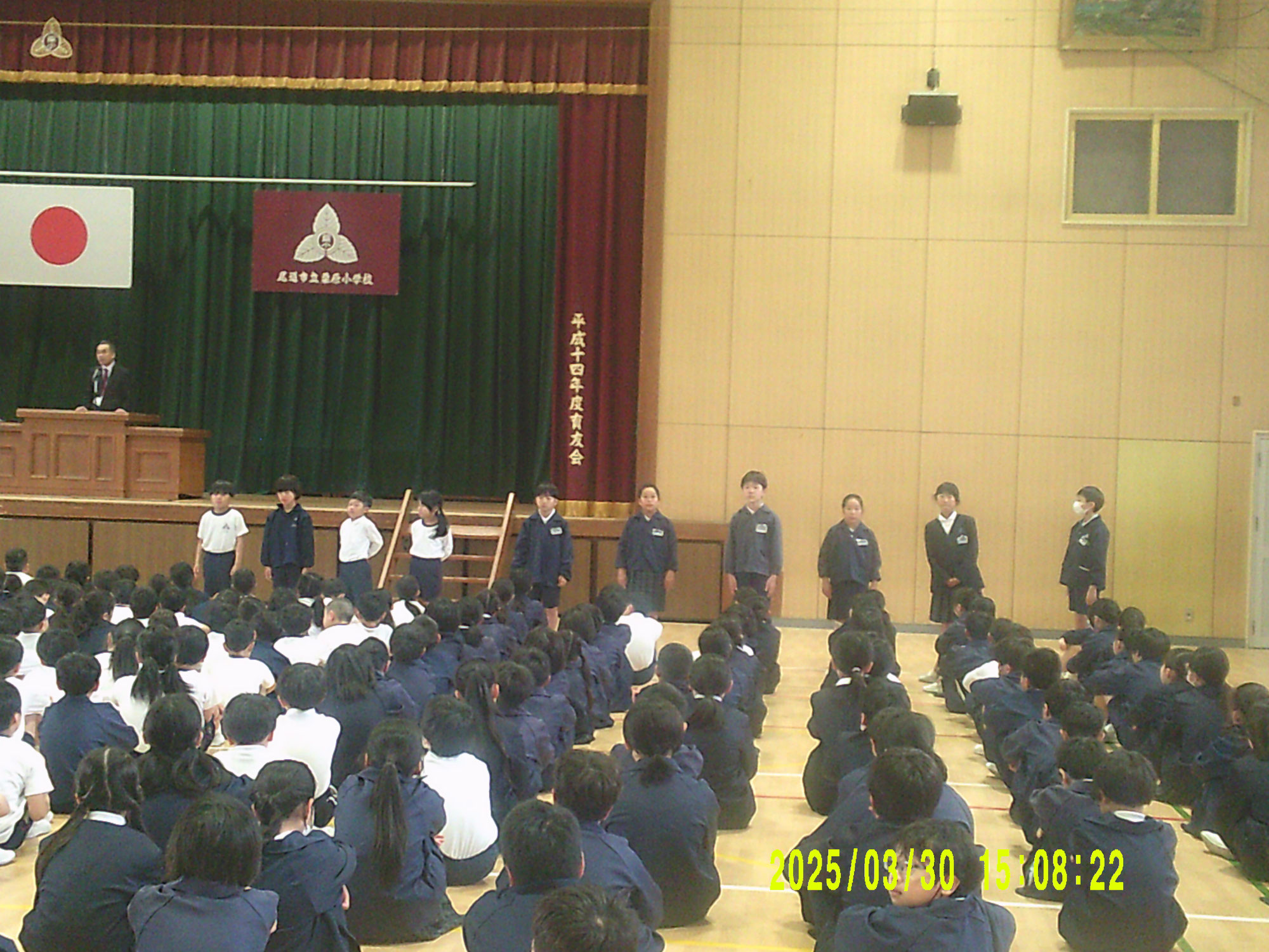 １学期学級委員認証式