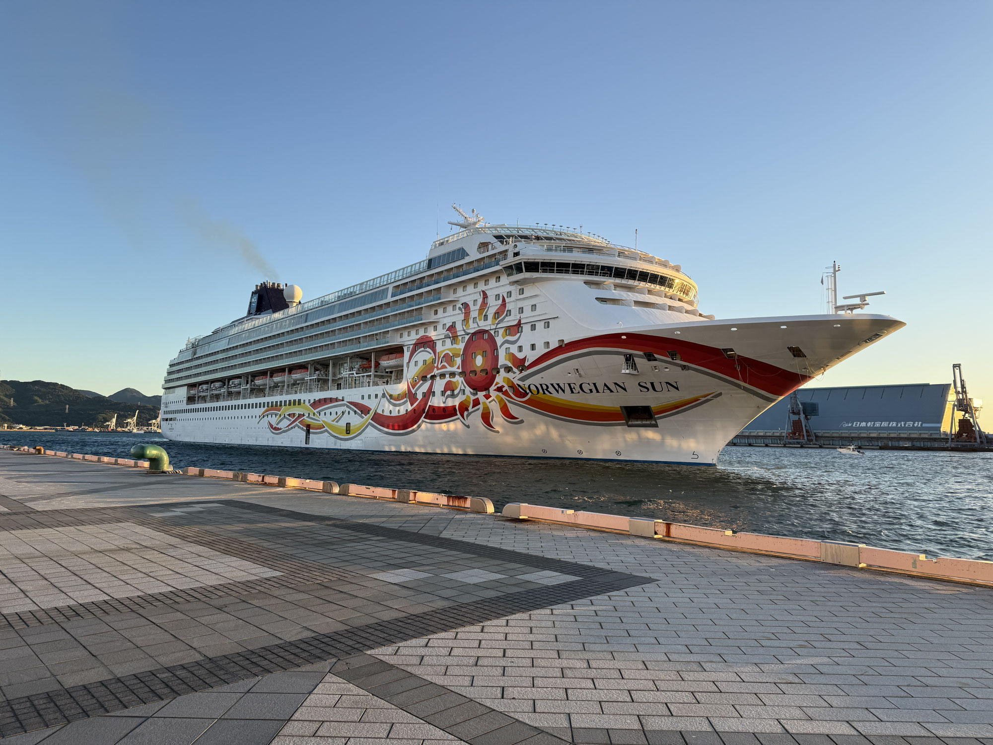 11月4日　ノルウェージャン・サンが清水港へ初寄港しました！