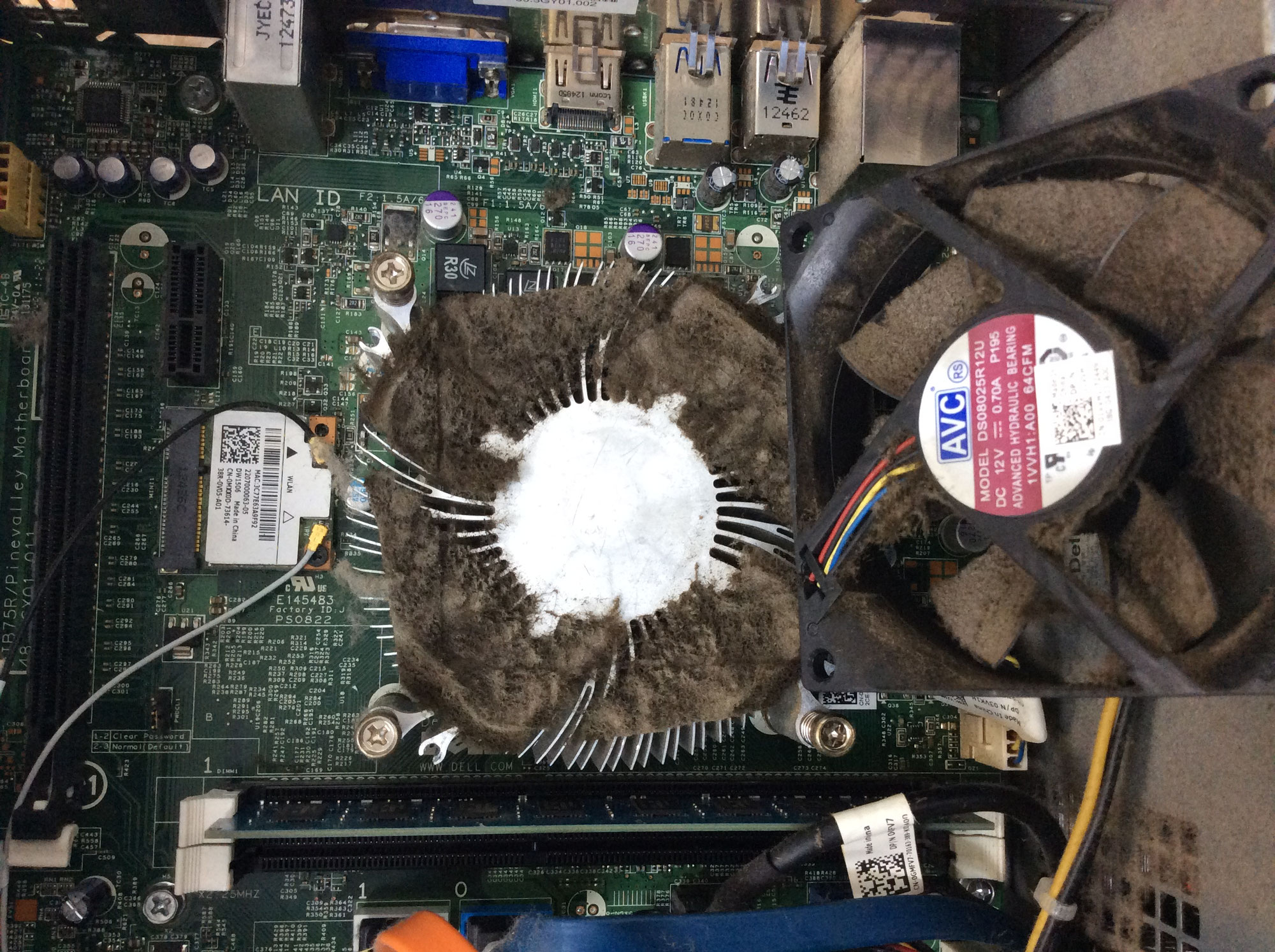 DELL Vostro 3267 CPUファン周りの清掃
