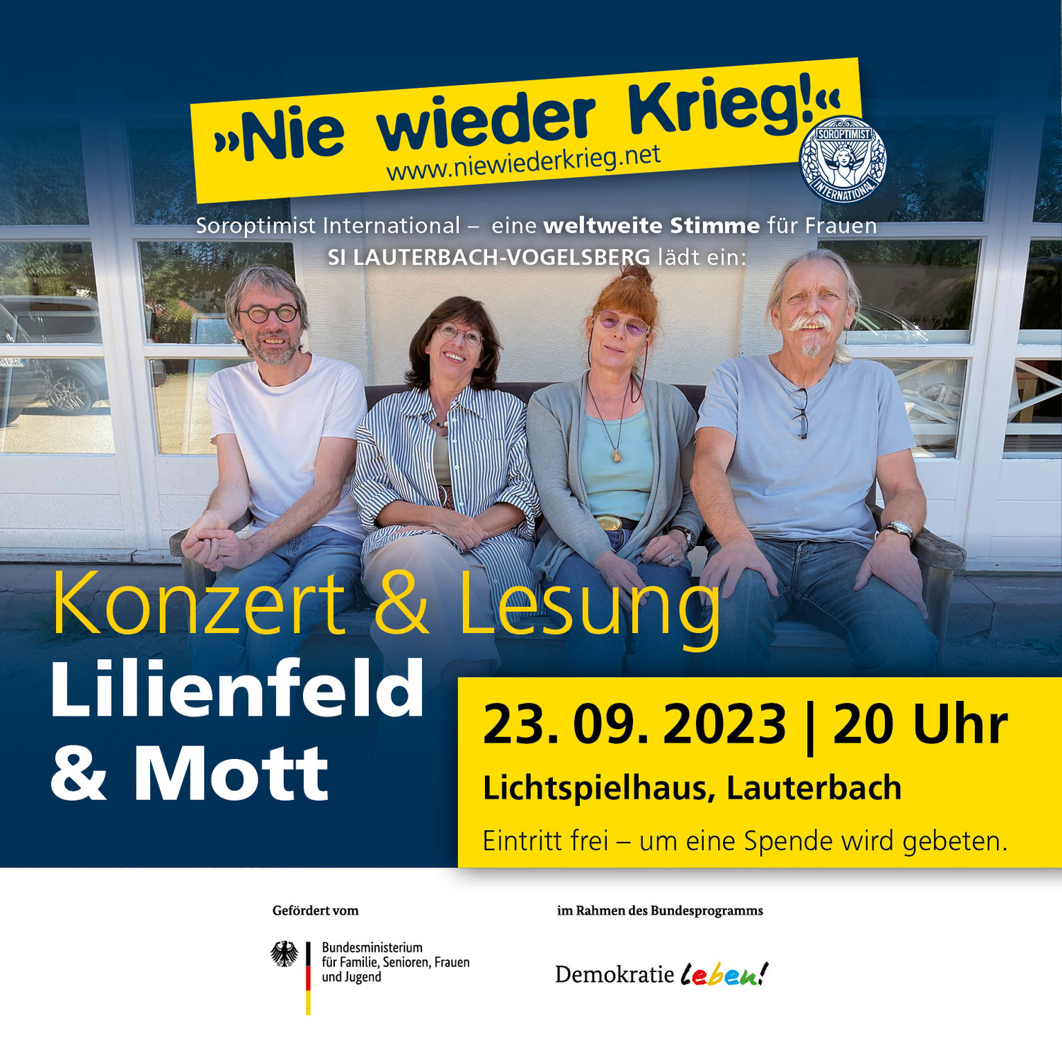 Konzert und Lesung mit Lilienfeld & Mott