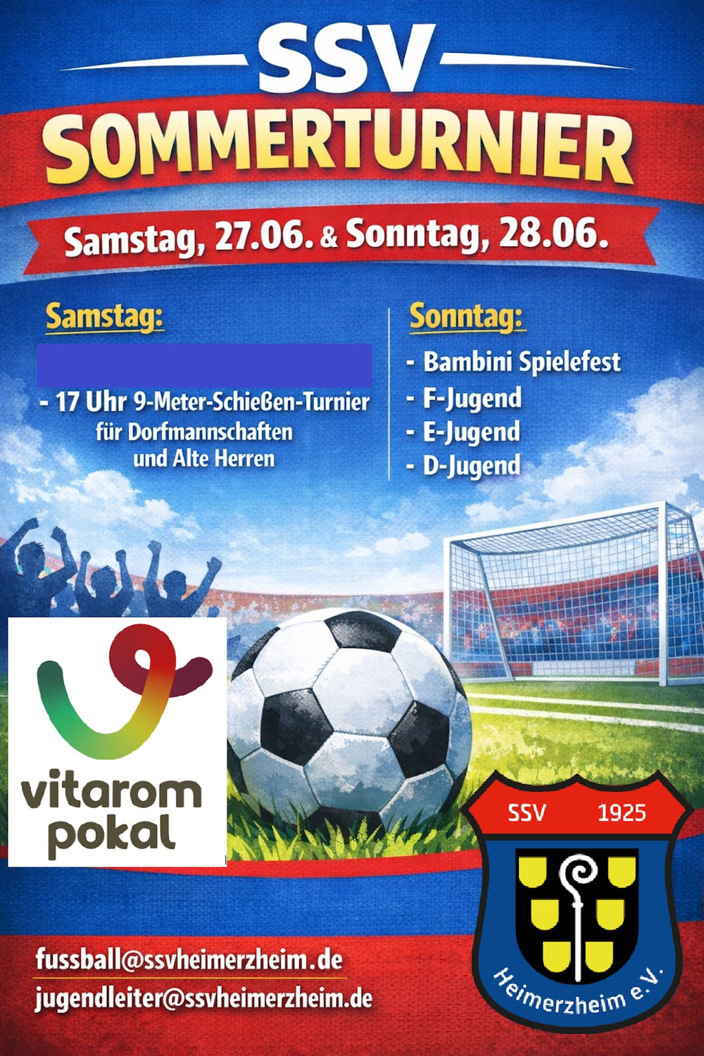 Großes SSV-Sommerturnier am letzten Juniwochenende