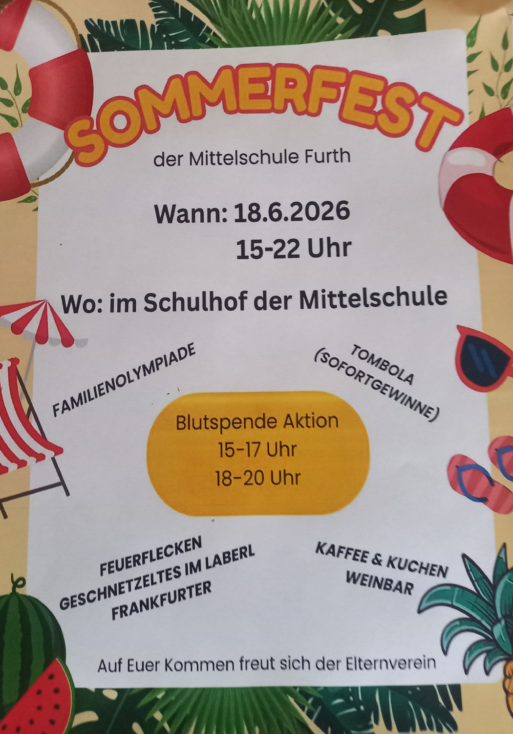Sommerfest der Mittelschule Furth