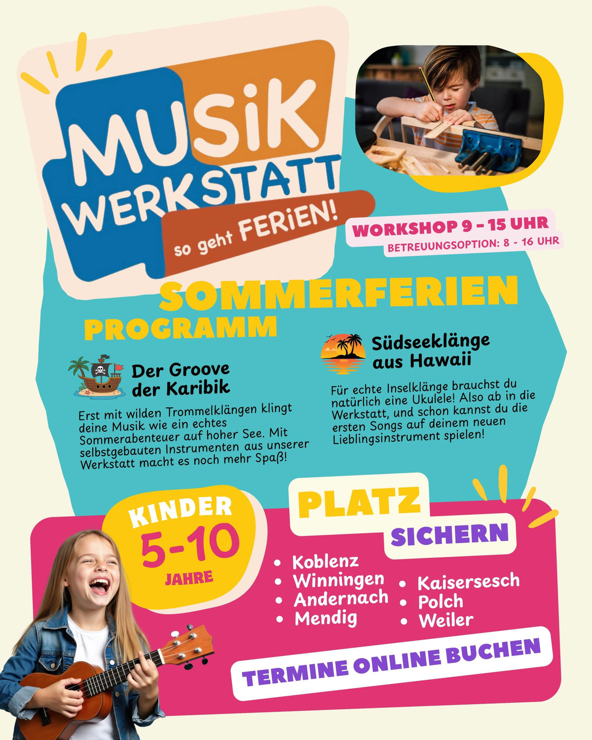 Musikwerkstatt - Sommerferienprogramm