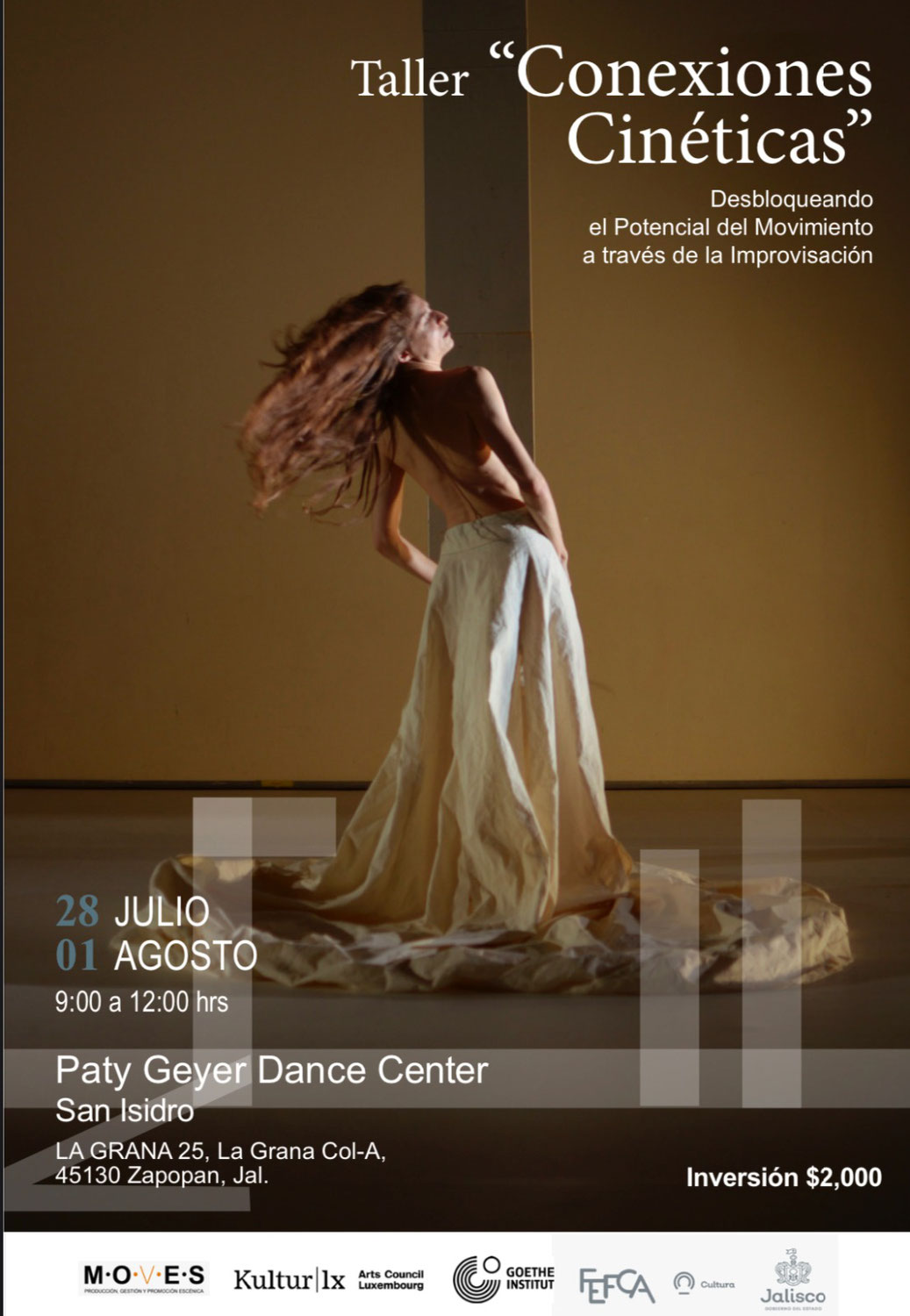 "Immerse Yourself in the Dance: Join Saeed's Inspiring Workshop at Paty Geyer Dance Center!" Guadalajara.