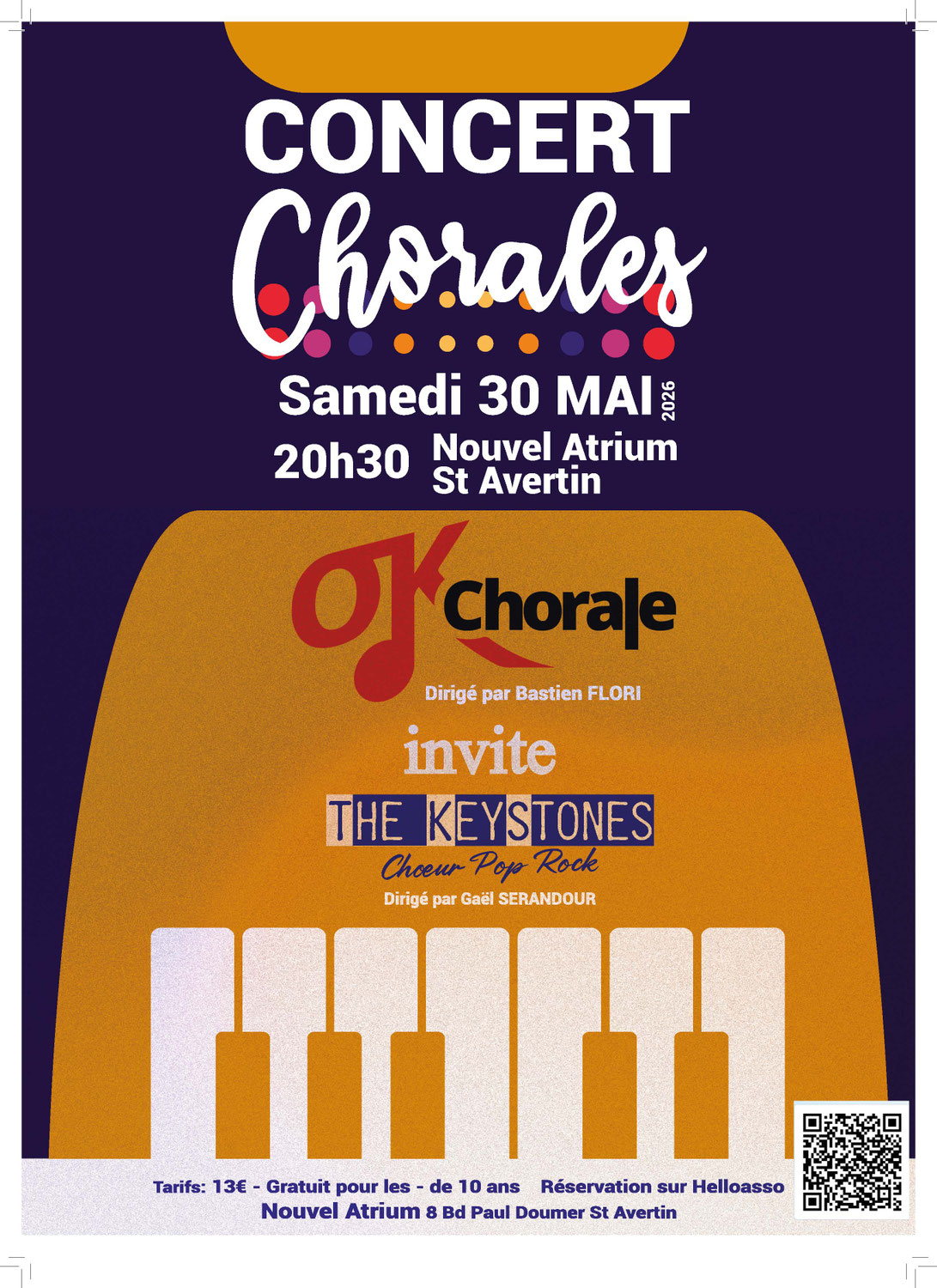 Affiche du concert du 30 mai 2026