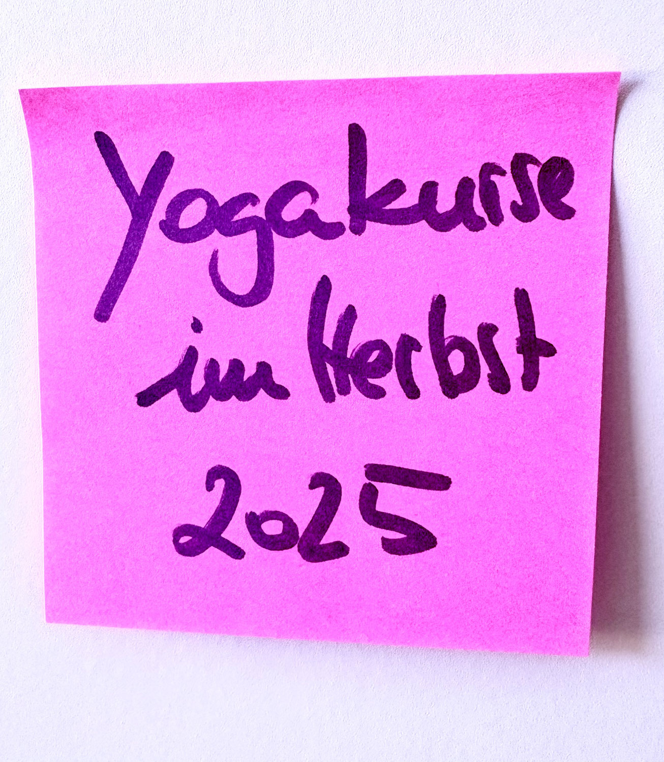 YOGAKURSE AB SEPT. 2025