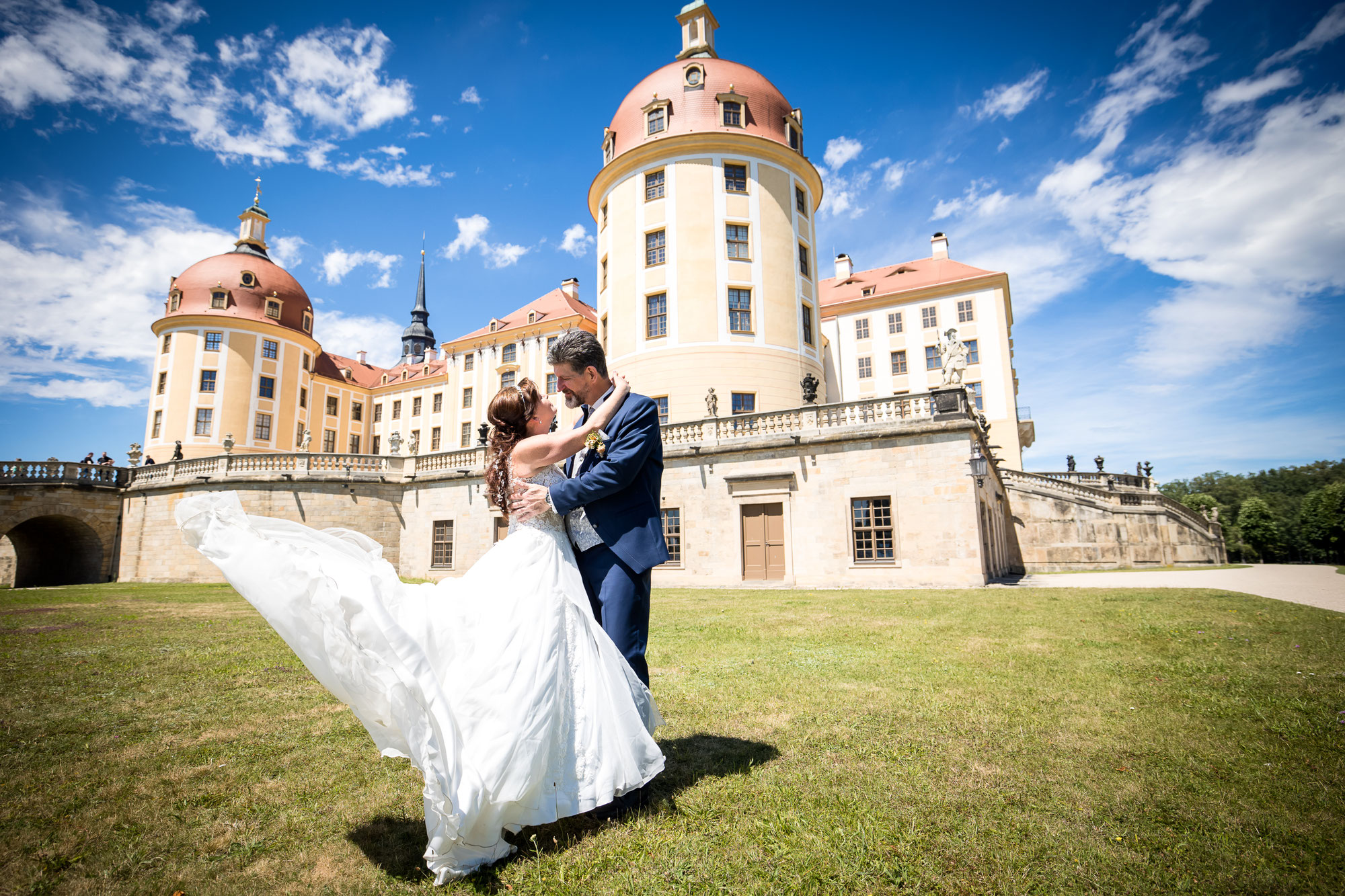Hochzeit in Moritzburg, Trauung im Fasanenschlößchen und Hochzeitsfeier Schloss Moritzburg