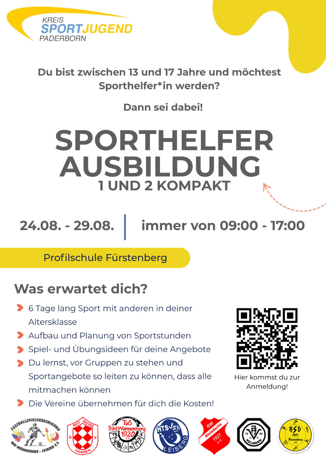 Sporthelfer-Ausbildung in Fürstenberg – Jetzt anmelden!