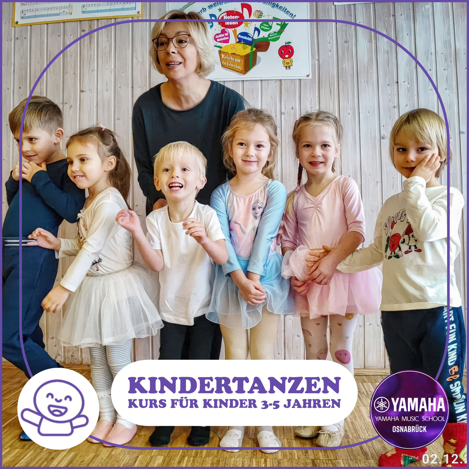 Kindertanzen Kurs für Kinder 3-5 Jahren