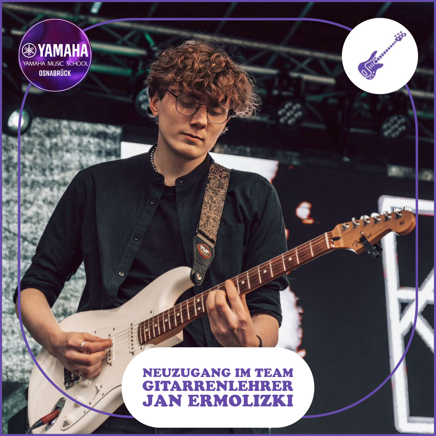 Unser neuer Gitarrenlehrer Jan Ermolizki