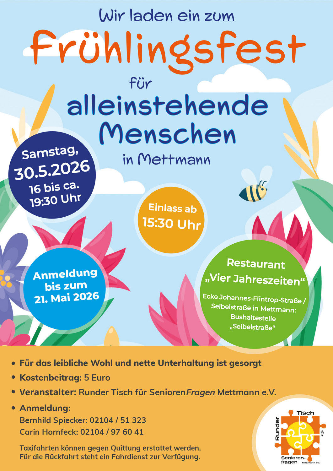 Frühlingsfest für Alleinstehende