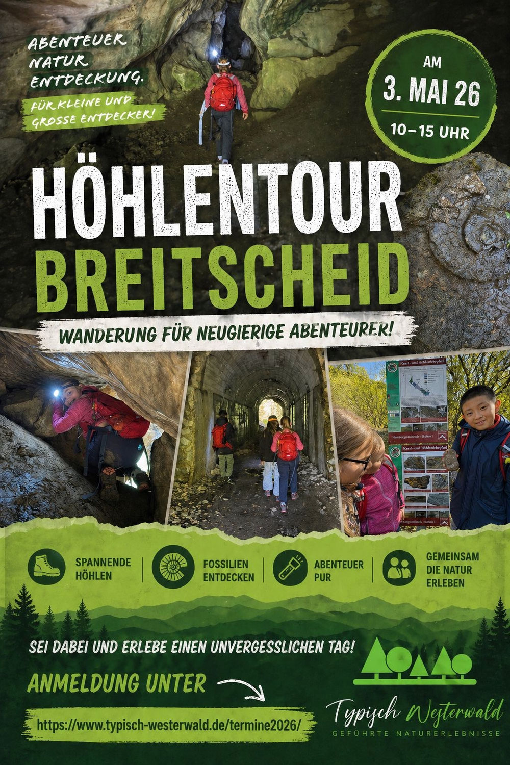 W5 – Höhlenbären, verschwundene Bäche und Fossilien in Breitscheid