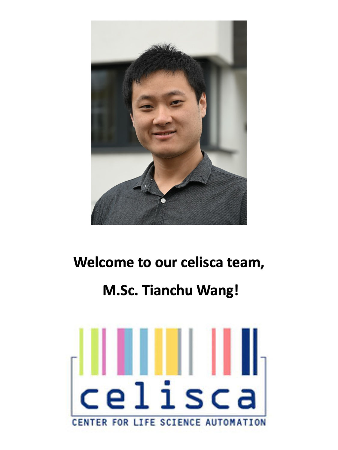 Strengthening Our Automation Team: M.Sc. Tianchu Wang Joins celisca